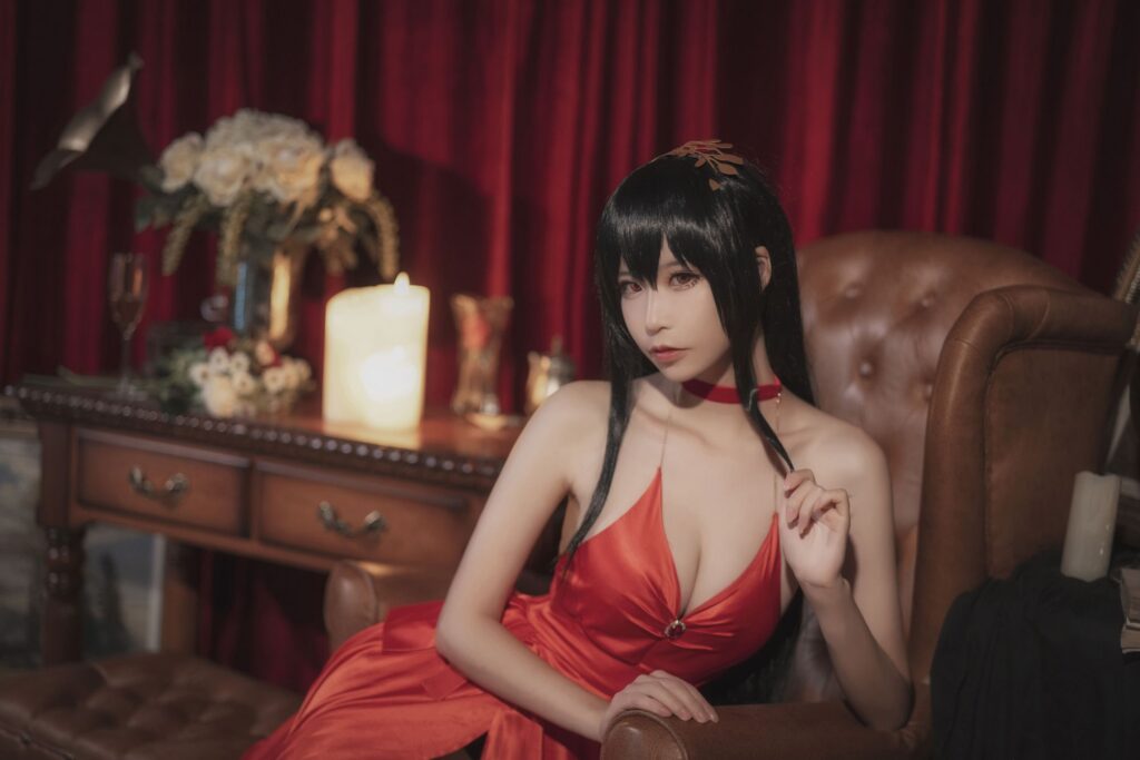 爱老师_PhD No.004 碧蓝航线 大凤 毒苹果礼服(6P)-图友