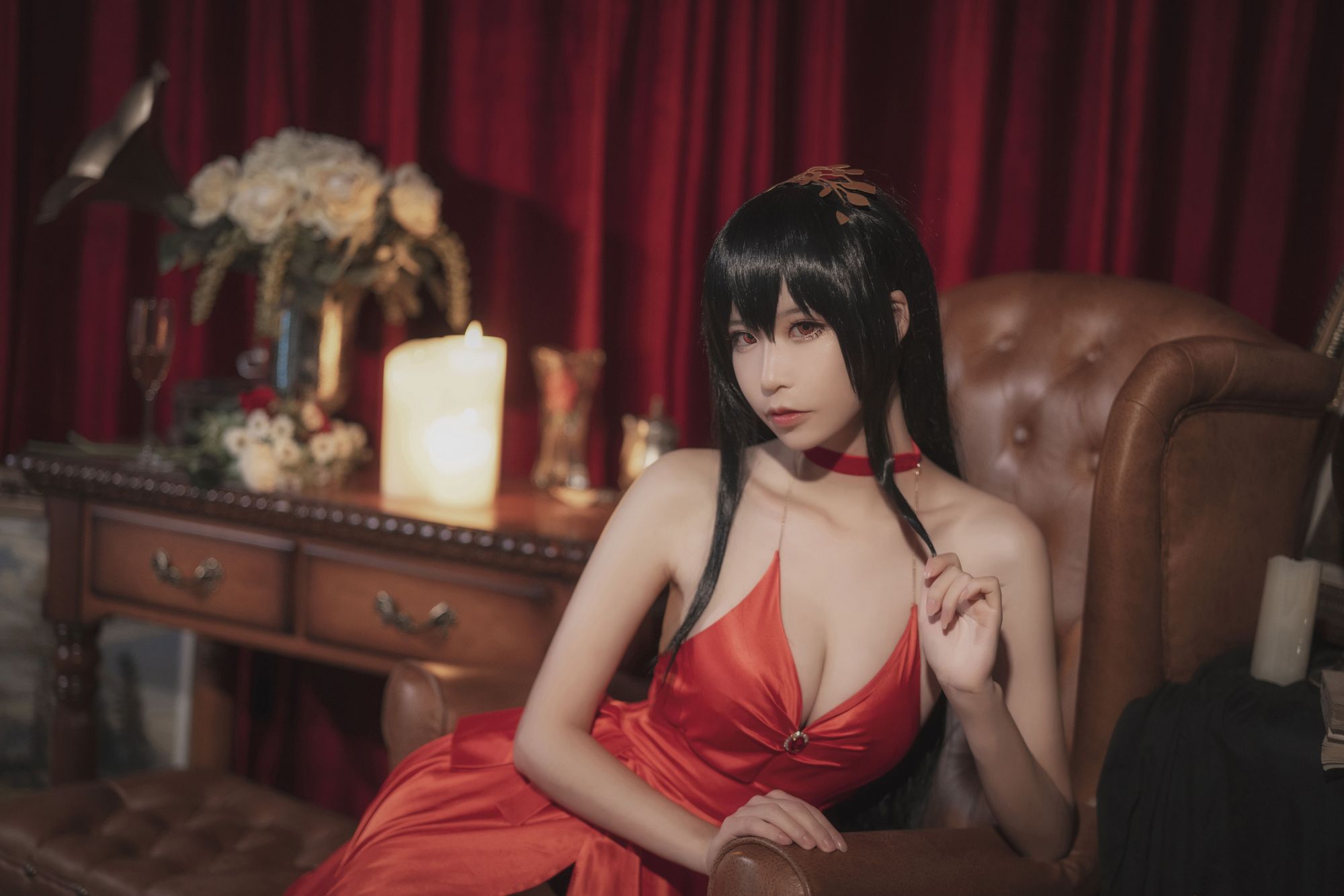 爱老师_PhD No.004 碧蓝航线 大凤 毒苹果礼服（6P） - 图友-图友