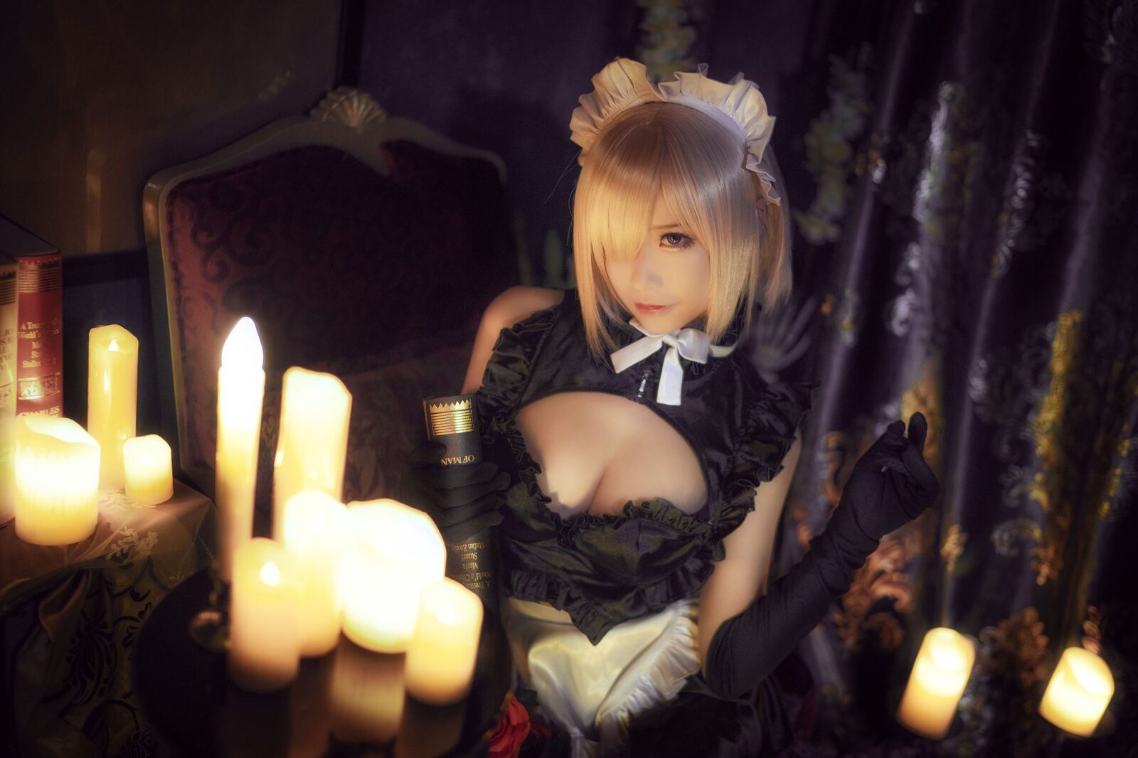 玛修YD女仆 - 爱老师_PhD cosplay 第2张