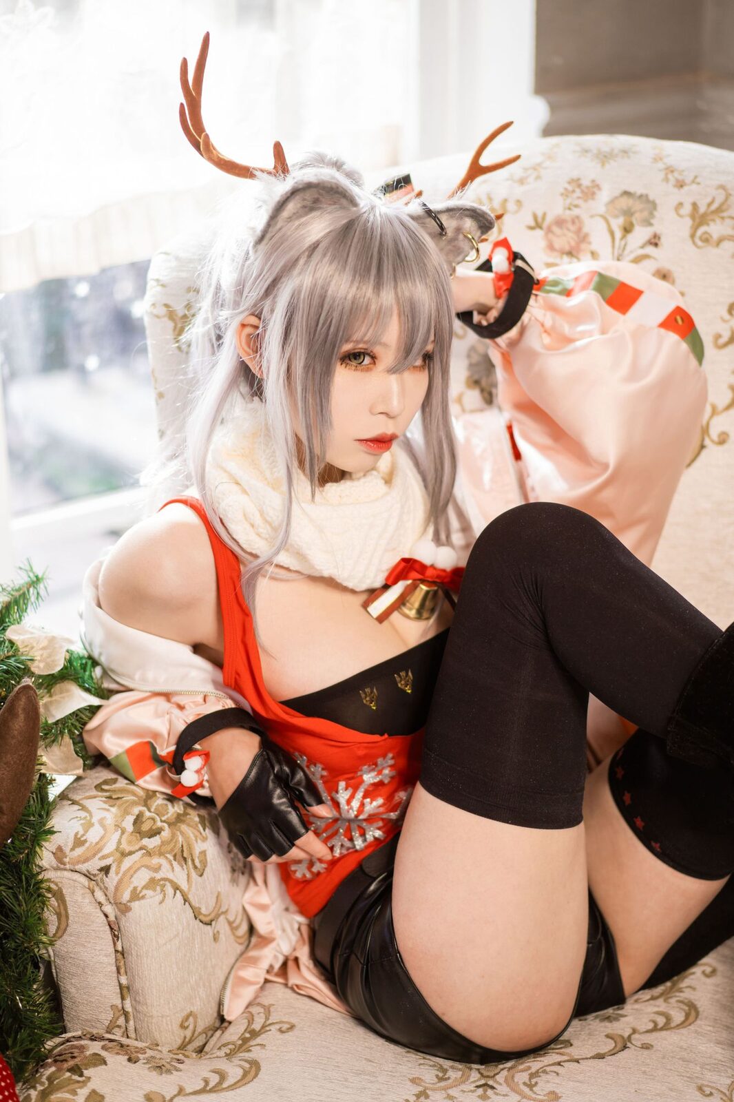 明日方舟 厚礼 黑cos - 爱老师_PhD cosplay 第5张