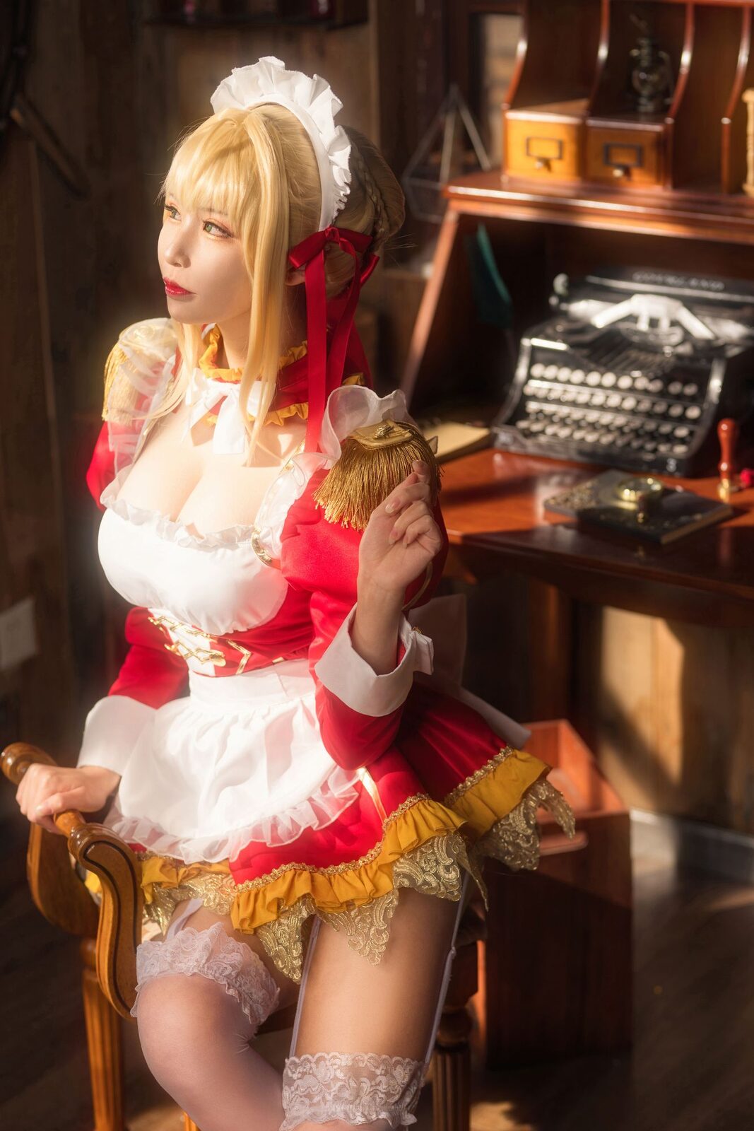 尼禄YD女仆 - 爱老师_PhD cosplay 第2张
