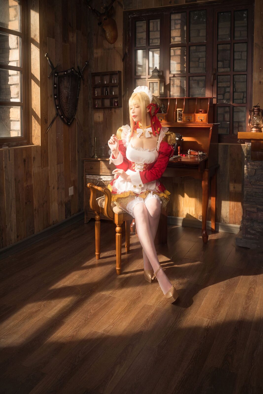 尼禄YD女仆 - 爱老师_PhD cosplay 第3张