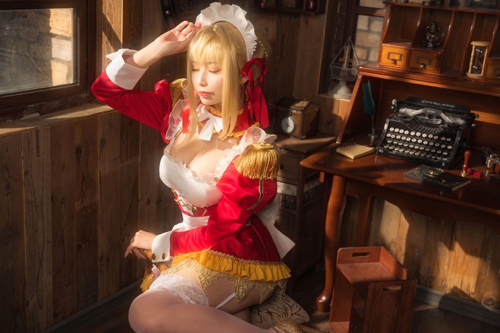 尼禄YD女仆 - 爱老师_PhD cosplay 第5张