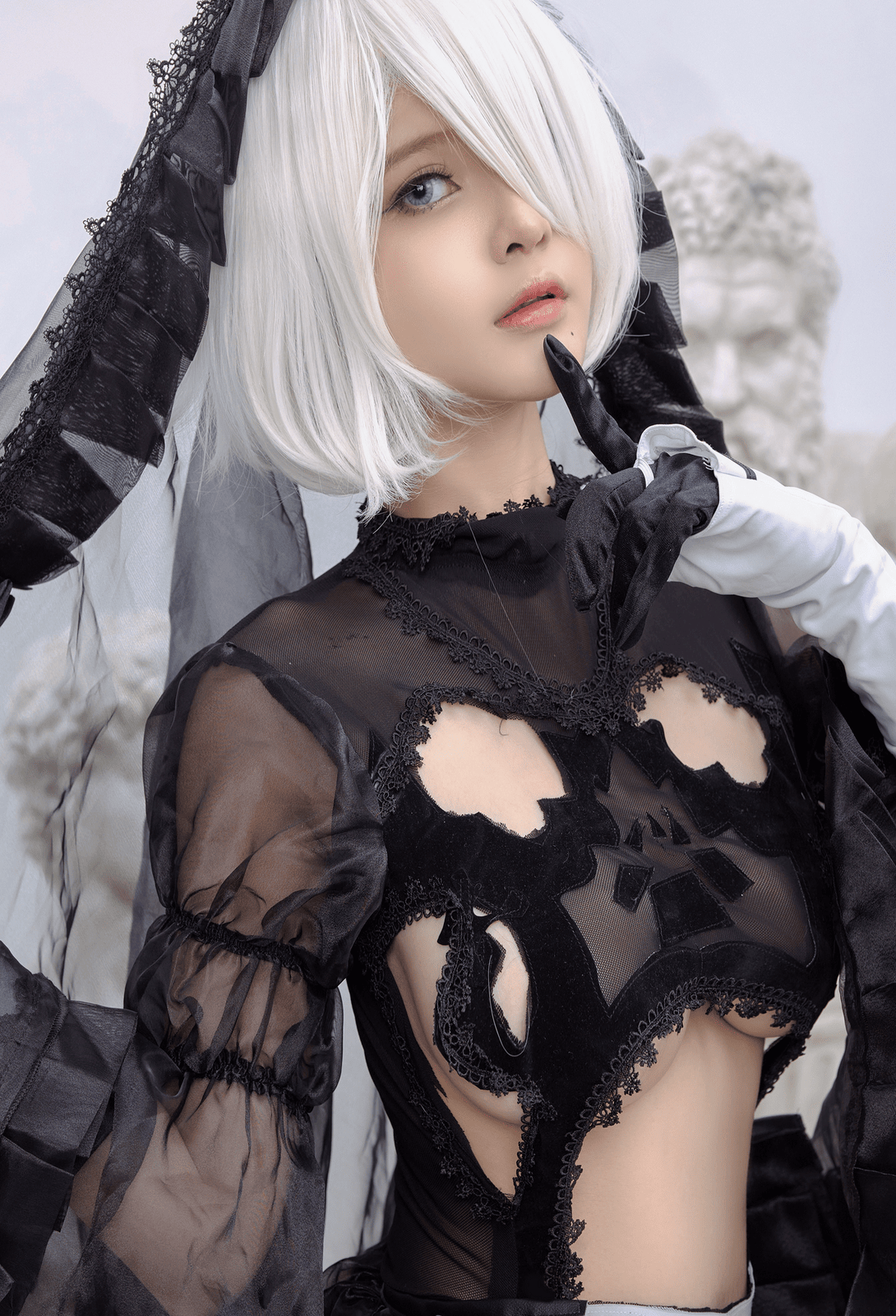 2B Black Dress - Azami cosplay 第4张