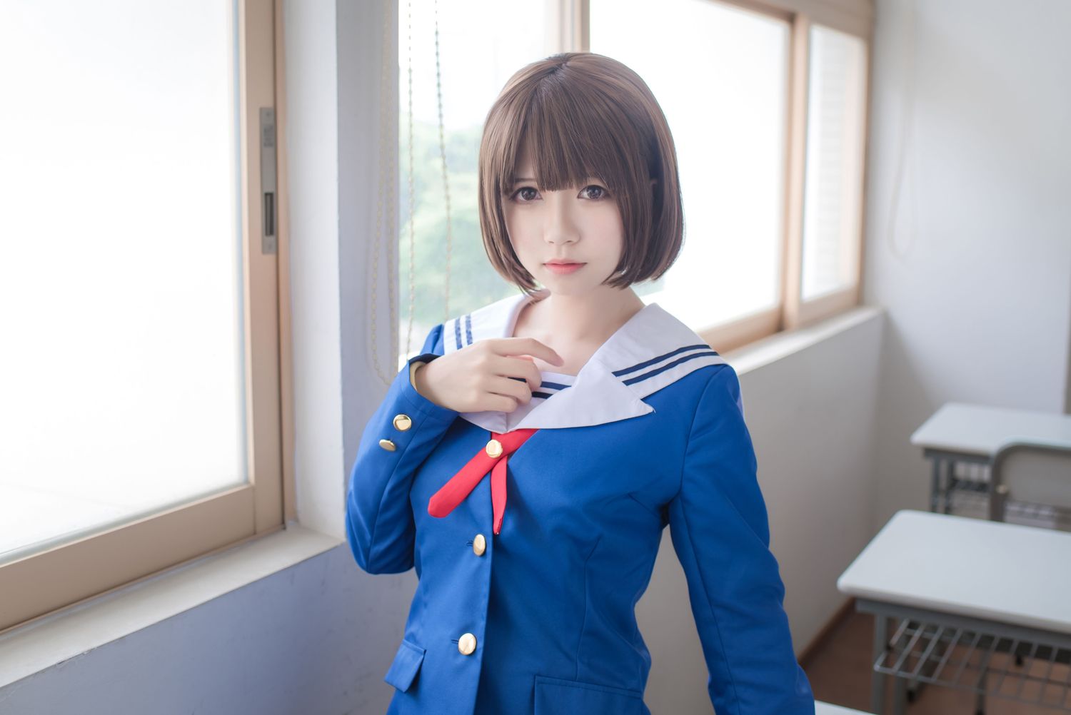 图片[2]-白金Saki No.001 JK美丝校服（29P） - 图友-图友