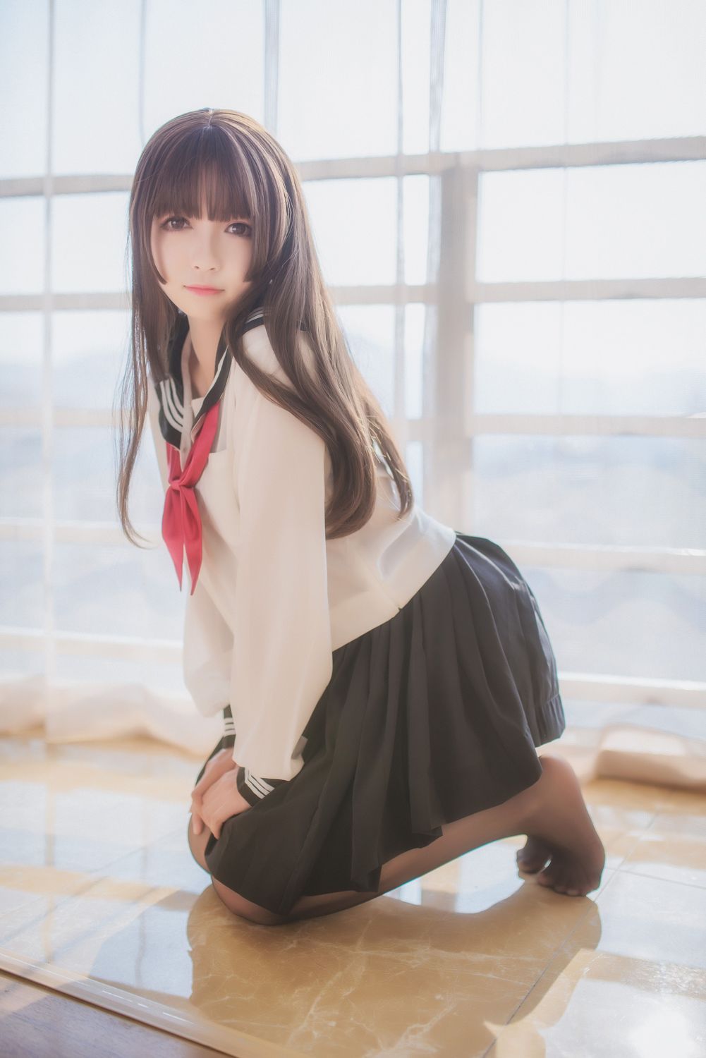 图片[5]-白金Saki No.003 黑丝水手服（37P） - 图友-图友