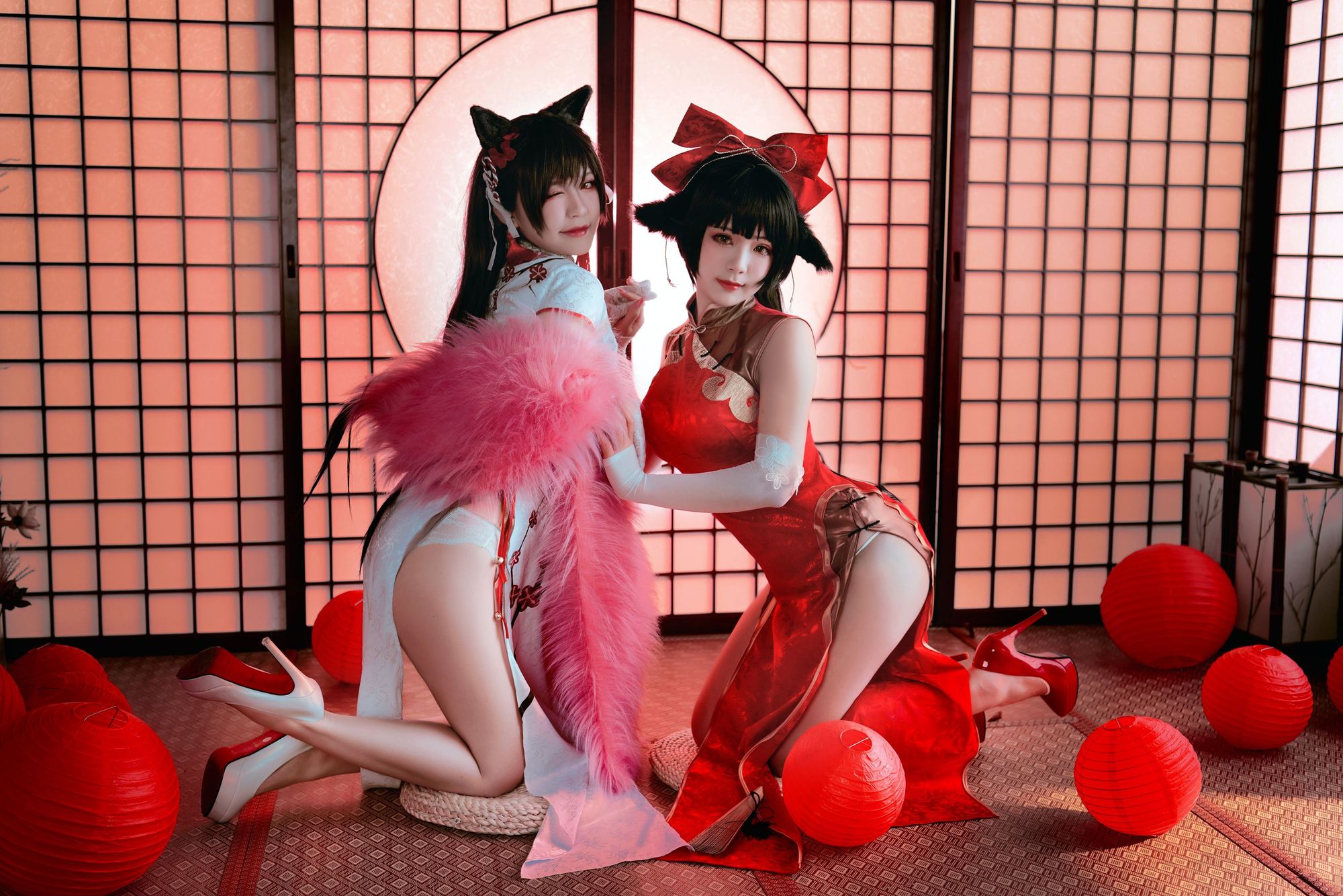 BANBANKO半半子 No.006 愛宕x高雄,チャイナ服 – 半半子 Banbanko、婉Yue（35P） - 图友-图友