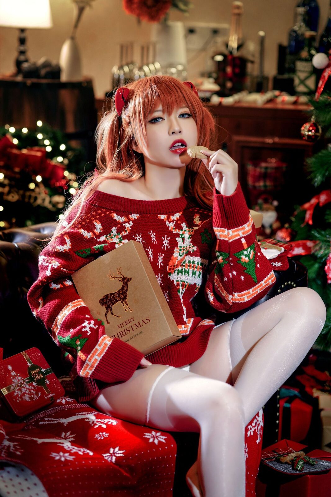 式波・ー ASUKA Christmas - BANBANKO半半子 cosplay 第3张
