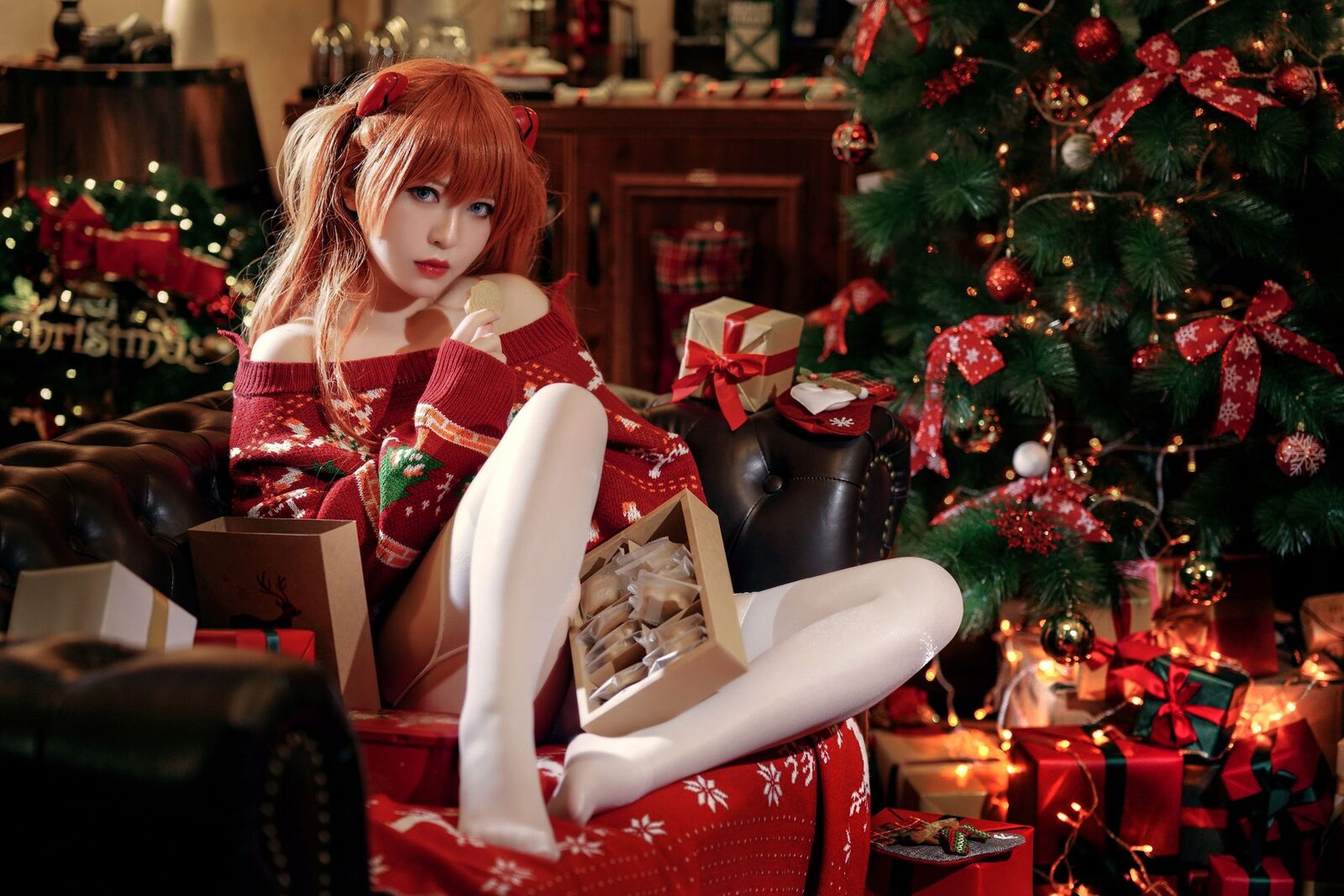 式波・ー ASUKA Christmas - BANBANKO半半子 cosplay 第5张