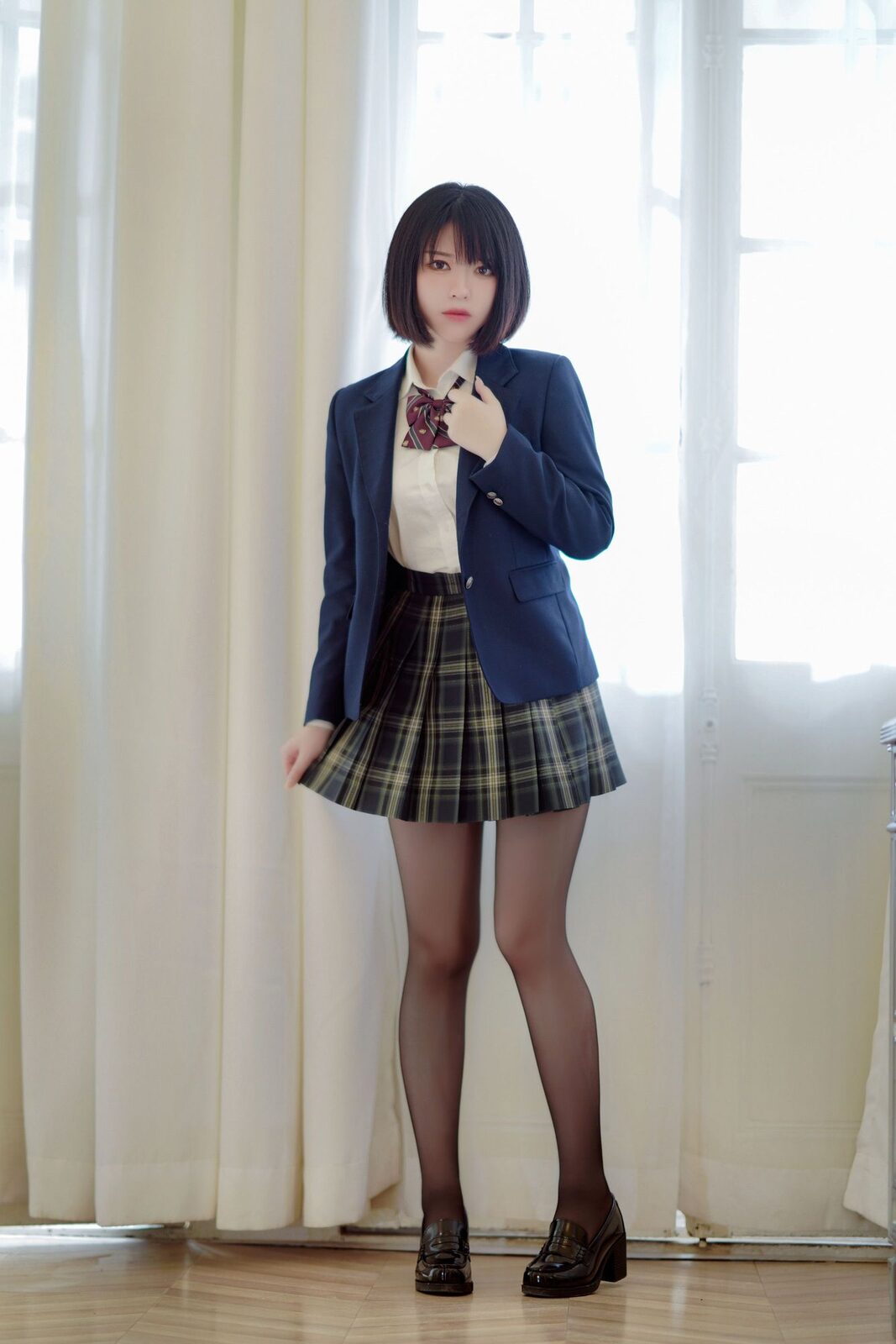 彼女の制服姿が好き - BANBANKO半半子 cosplay 第2张