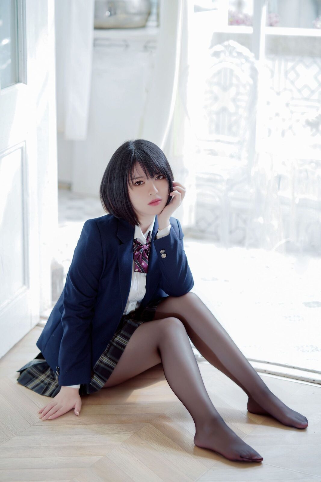 彼女の制服姿が好き - BANBANKO半半子 cosplay 第3张