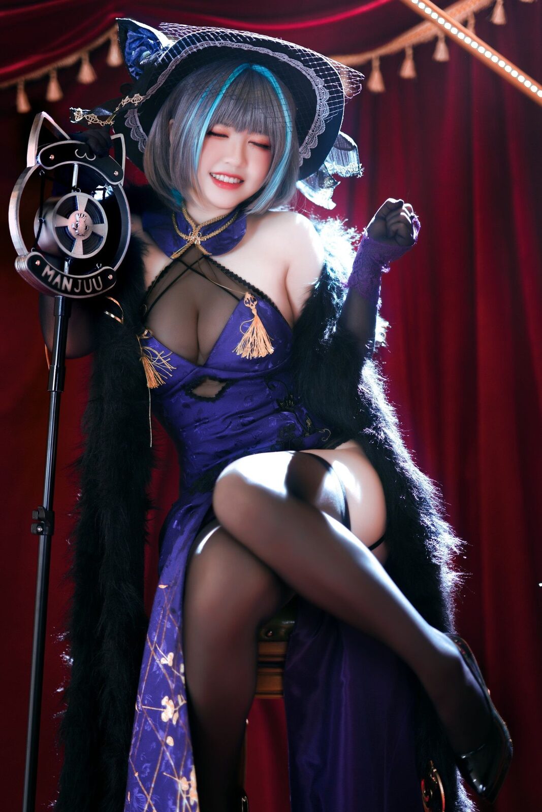 柴郡旗袍 - BANBANKO半半子 cosplay 第5张
