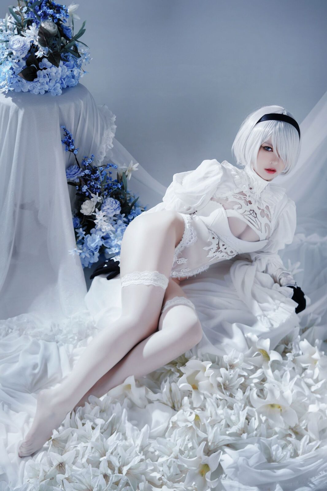 BANBANKO半半子 No.030 Automataヨルハ二号B型 白いドレス（51P） - 图友-图友