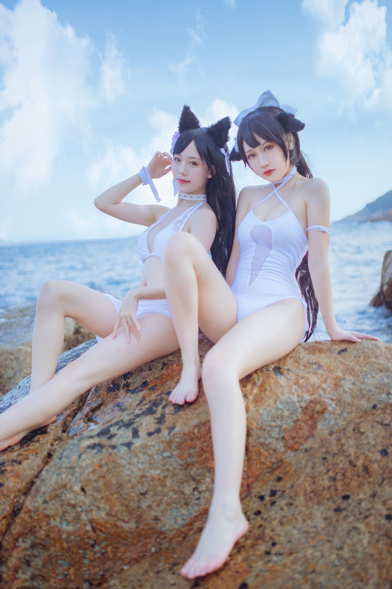 图片[2]-不呆猫 No.001 獒犬海边泳装 抖娘×不呆猫（41P） - 图友-图友