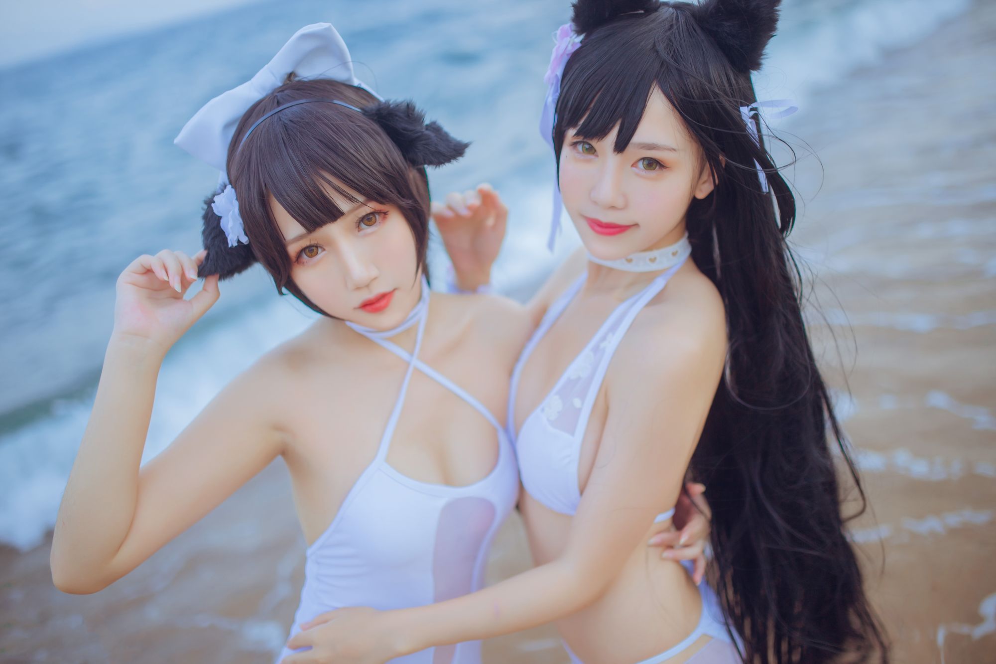 图片[3]-不呆猫 No.001 獒犬海边泳装 抖娘×不呆猫（41P） - 图友-图友