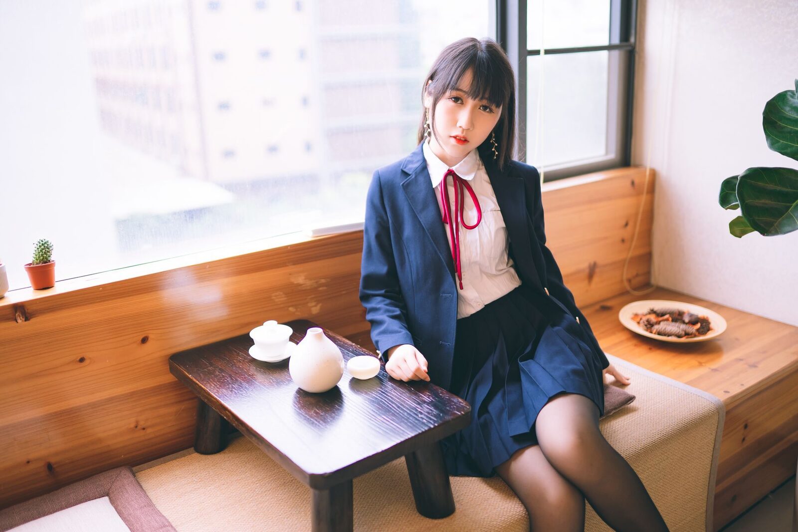 校服JK - 不呆猫 cosplay 第1张