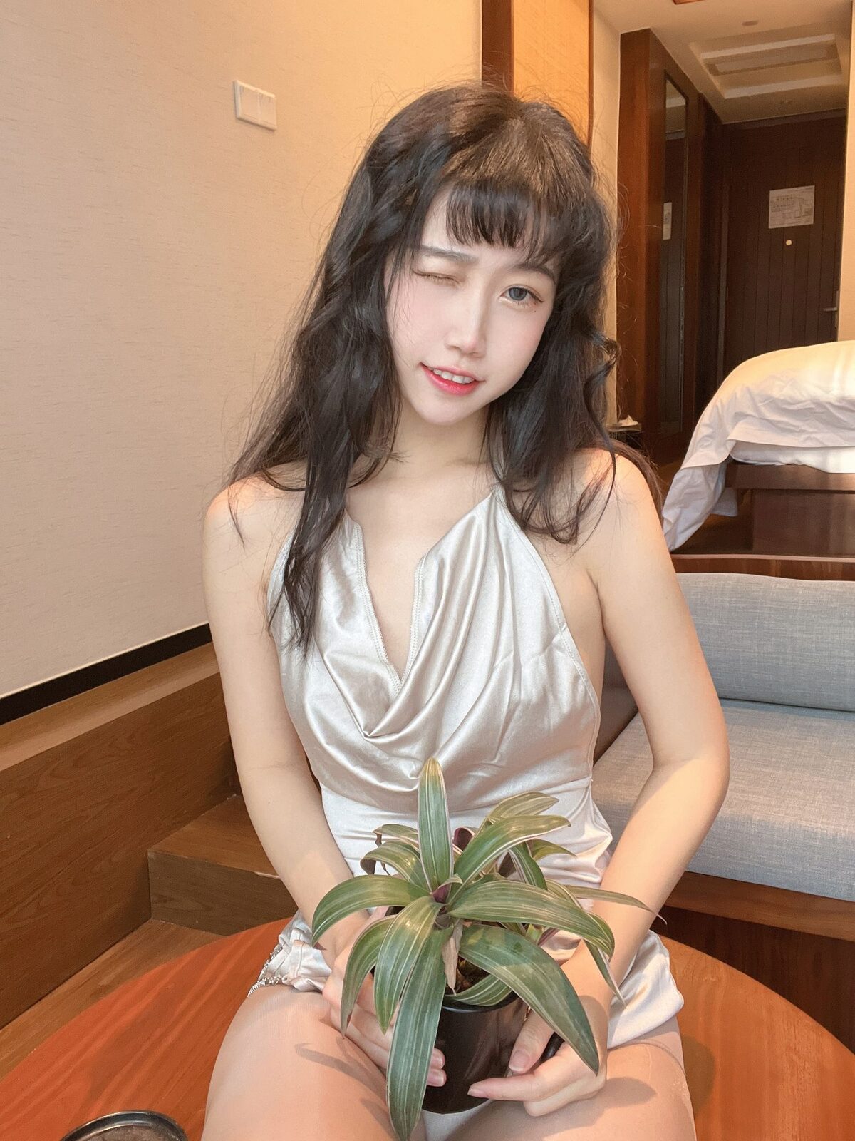 浴室人妻 - 不呆猫 cosplay 第1张