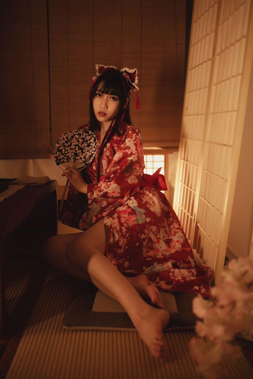捆绑和服 - 不呆猫 cosplay 第1张