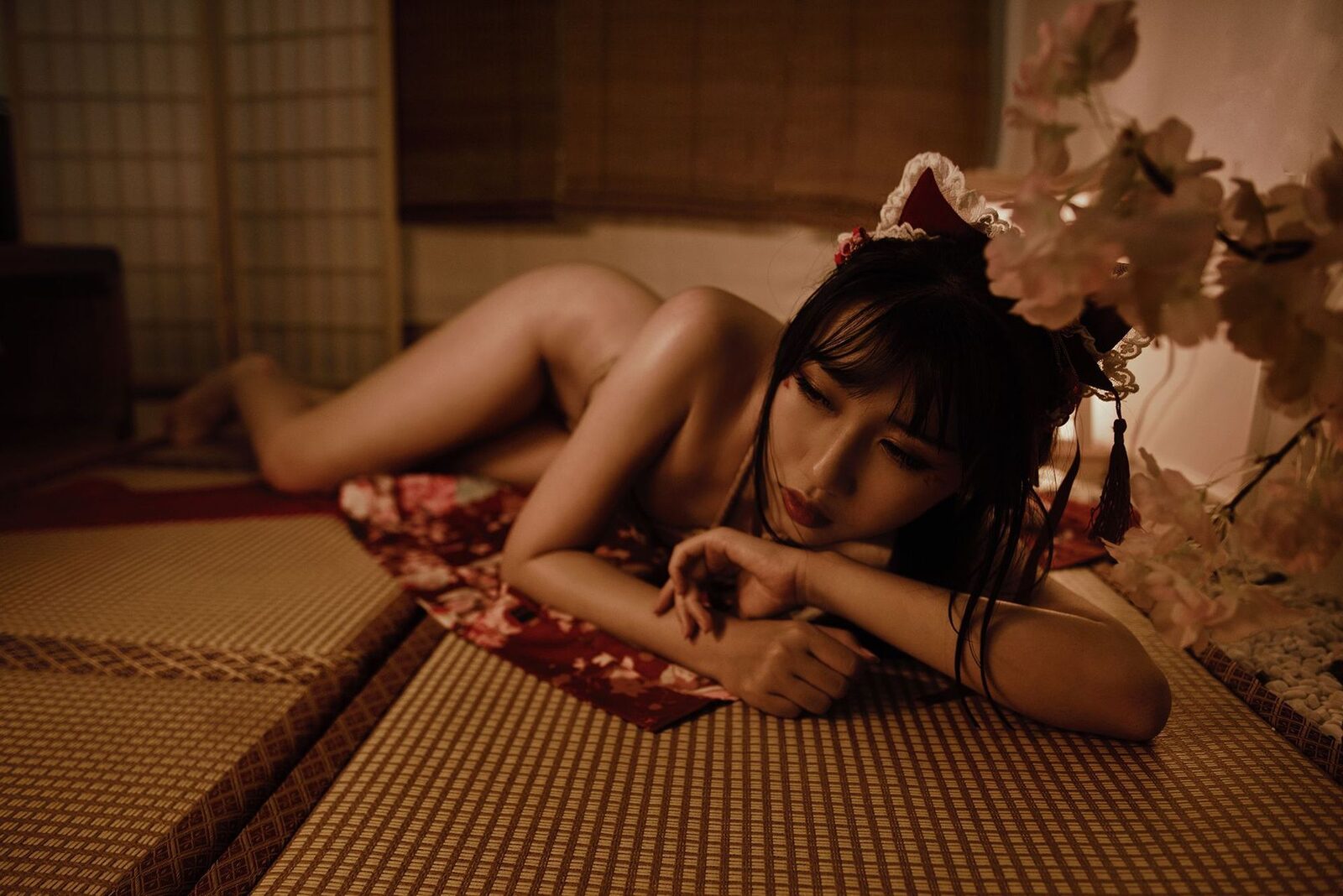 捆绑和服 - 不呆猫 cosplay 第4张