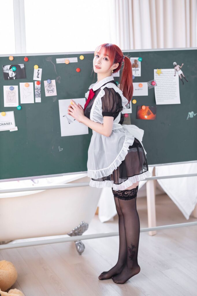叉子宝宝 No.002 双马尾透明女仆（43P）-图友