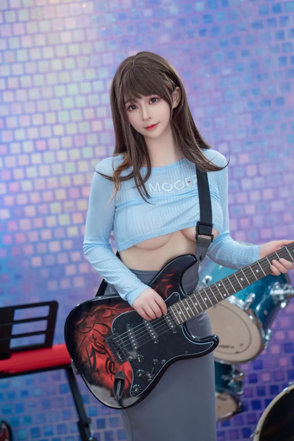 图片[3]-叉子宝宝 No.016 吉他妹妹（23P） - 图友-图友