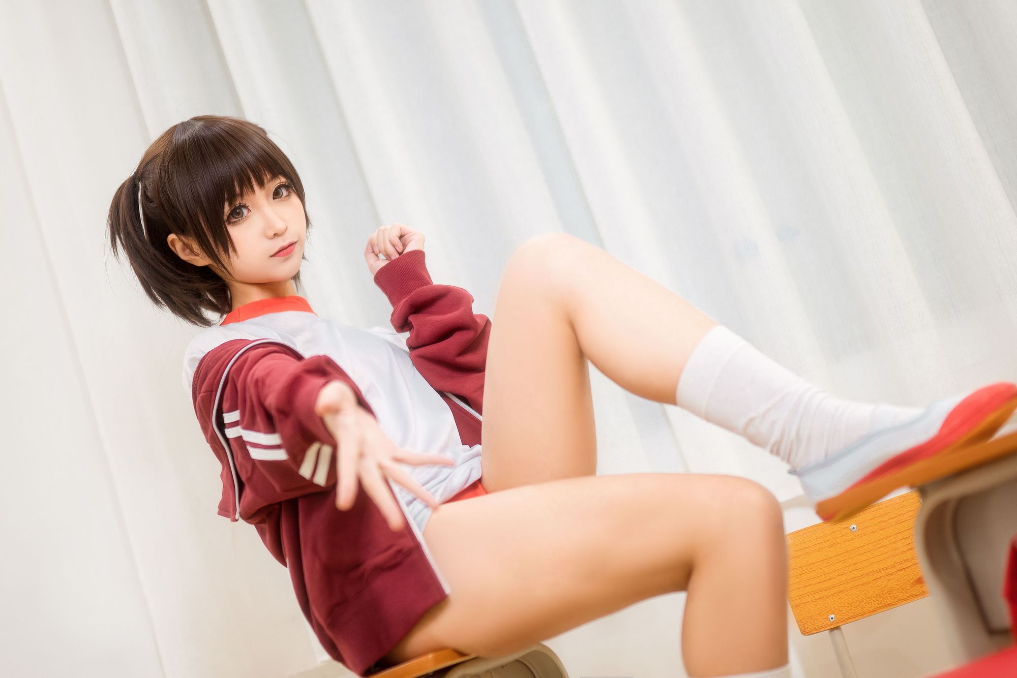 图片[4]-蠢沫沫 No.030 体操服红（45P） - 图友-图友
