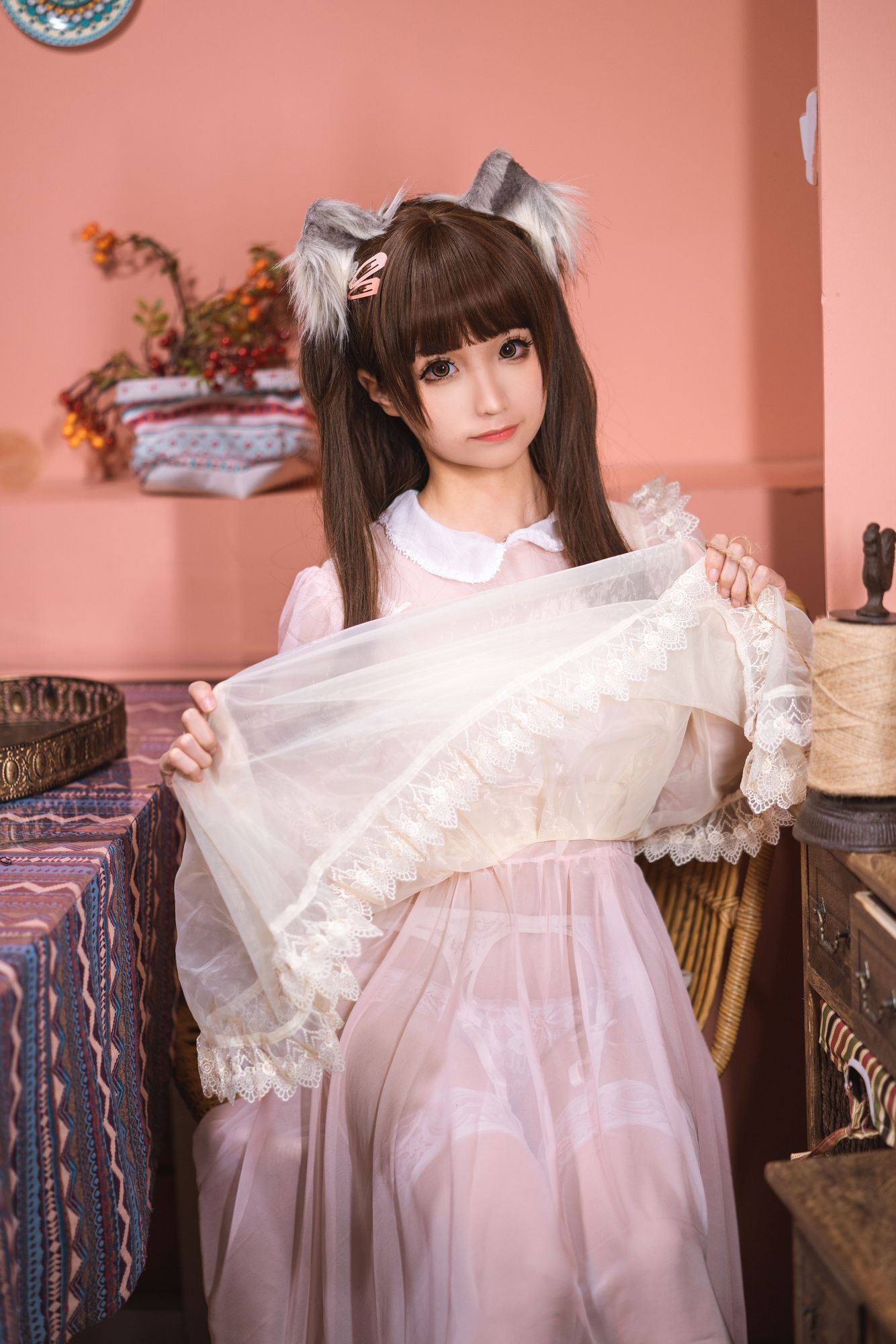 图片[3]-蠢沫沫 No.050 粉透明女仆（34P） - 图友-图友