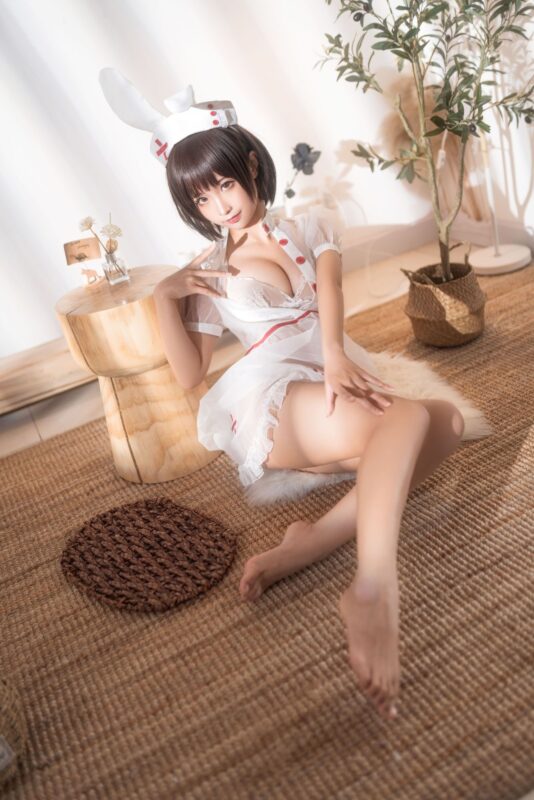 透明护士 - 蠢沫沫 cosplay 第1张