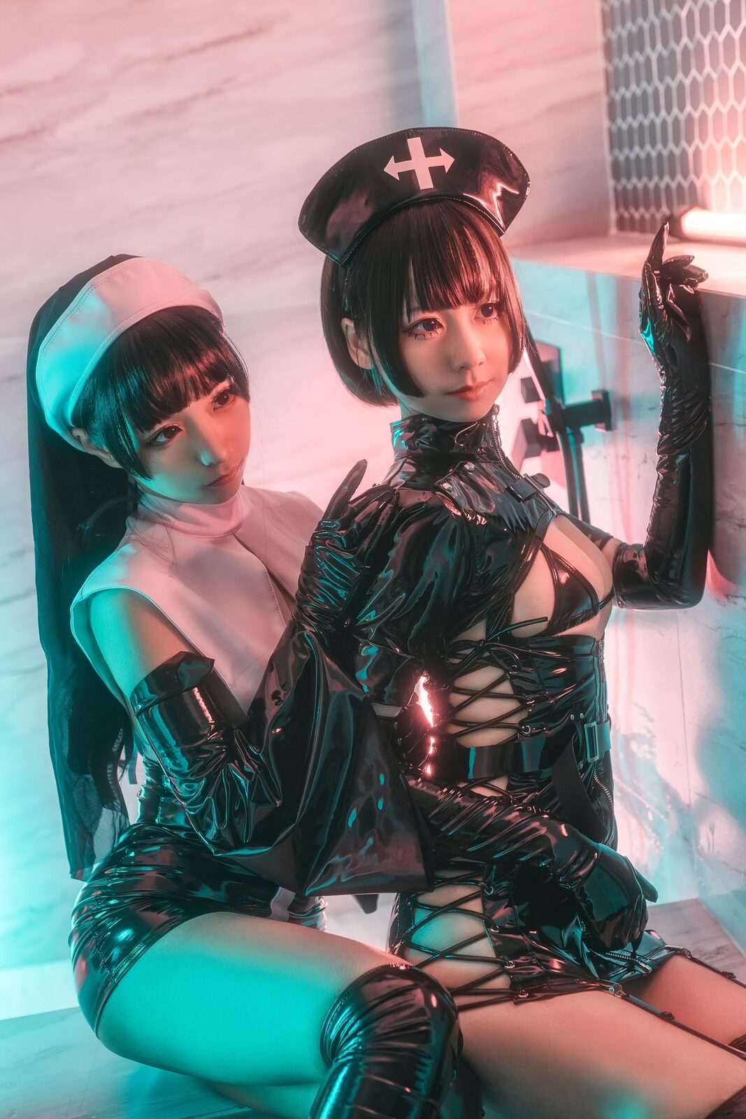 修女×护士 - 蠢沫沫 cosplay 第1张