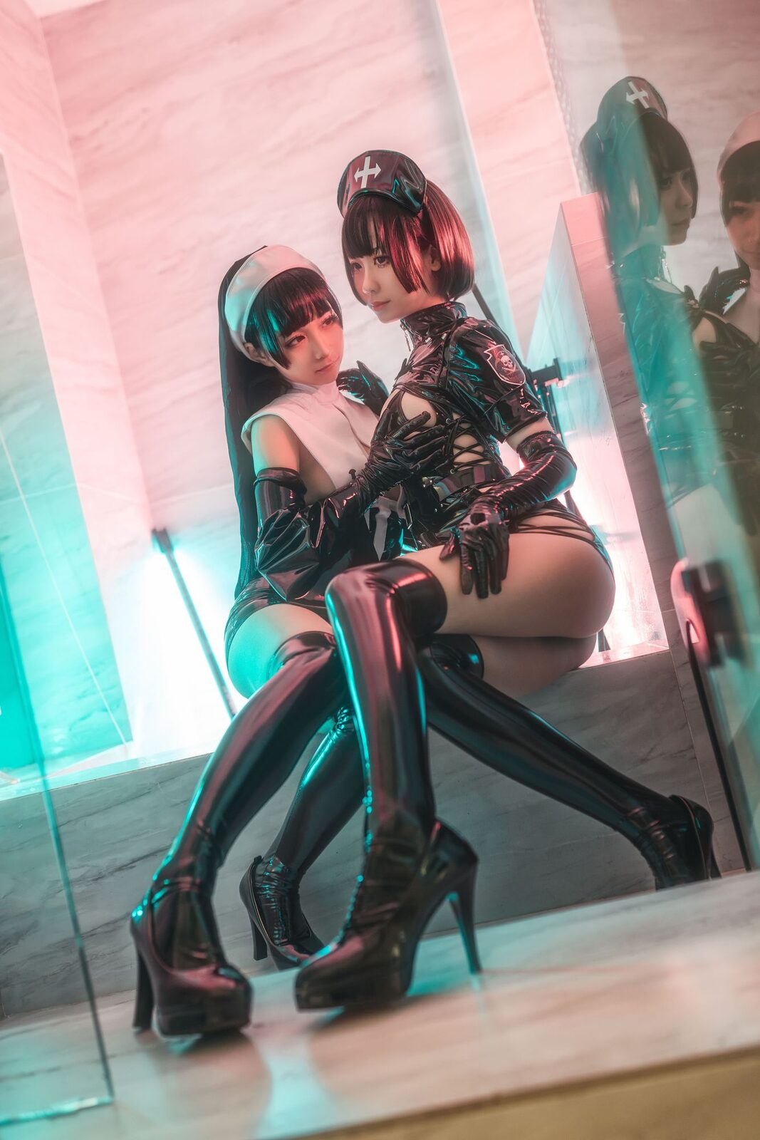 修女×护士 - 蠢沫沫 cosplay 第5张