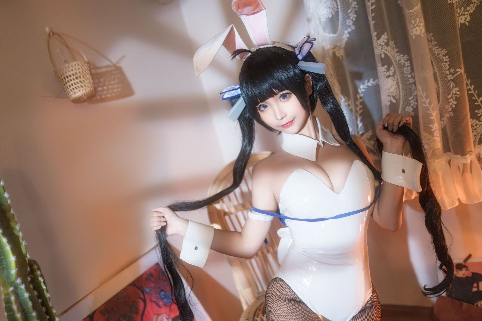 赫斯提亚兔女郎 - 蠢沫沫 cosplay 第5张