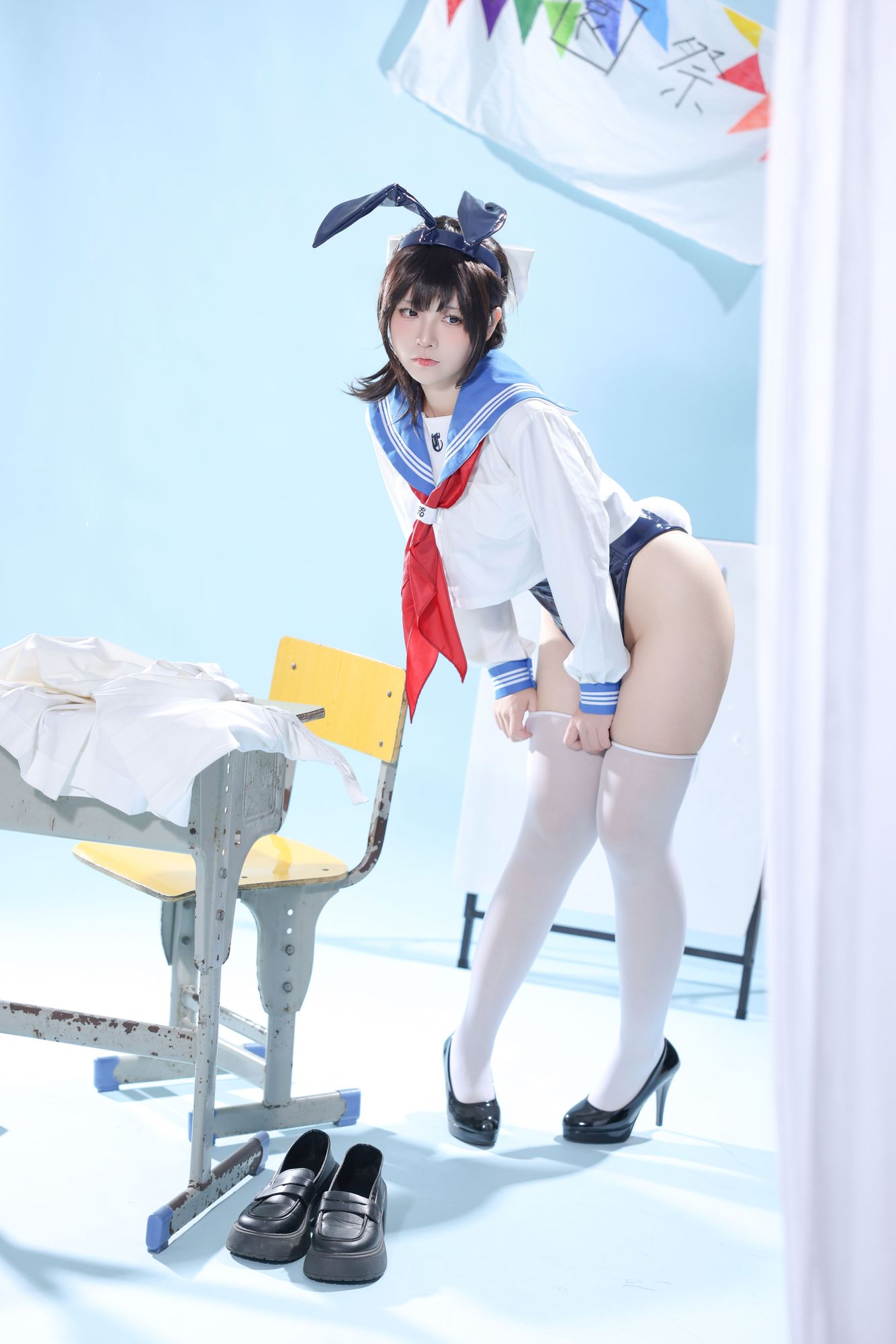 图片[3]-G44不会受伤 No.118 水手服兔女郎咖啡厅（27P）-图友