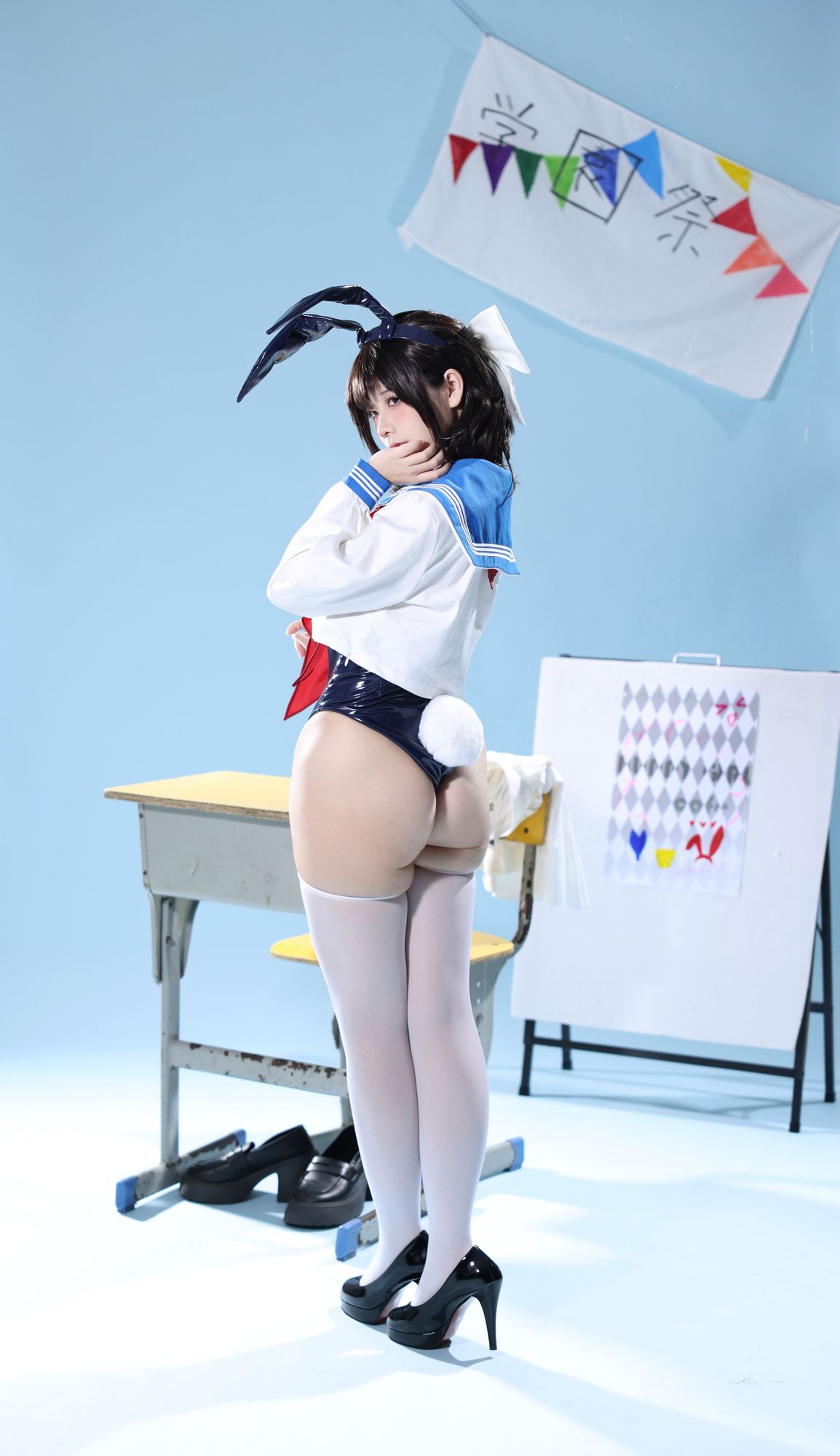 图片[5]-G44不会受伤 No.118 水手服兔女郎咖啡厅（27P）-图友
