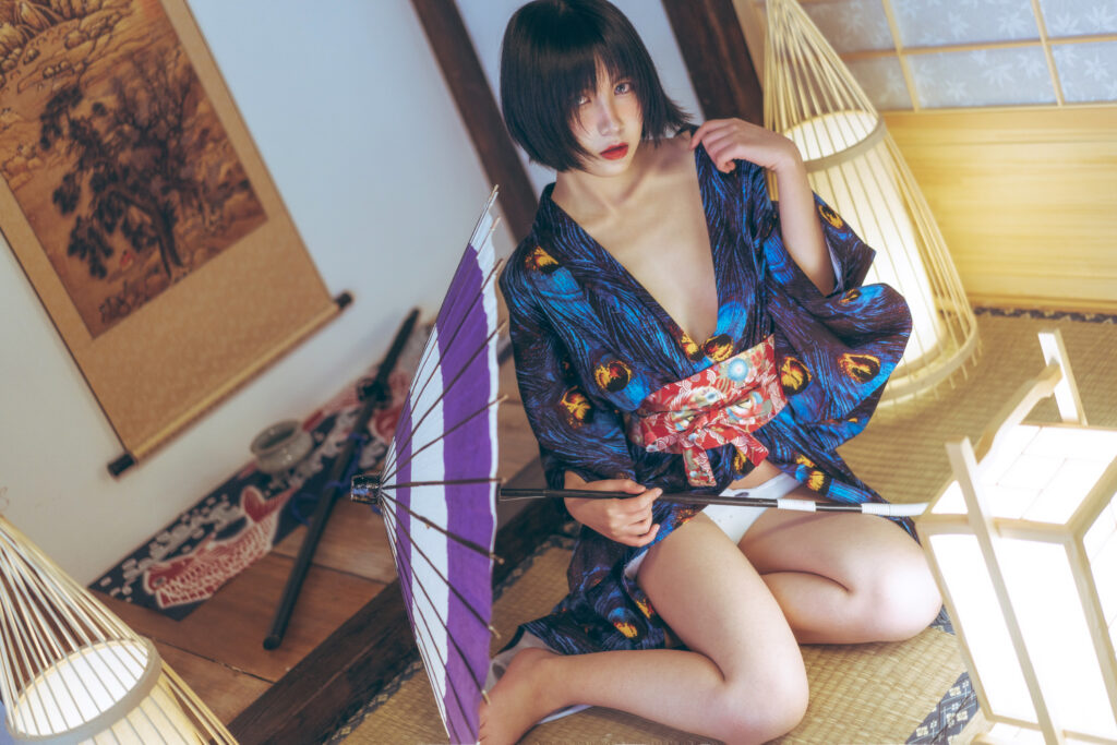 枸名(逐月su) No.008 孔雀和服(39P)-图友