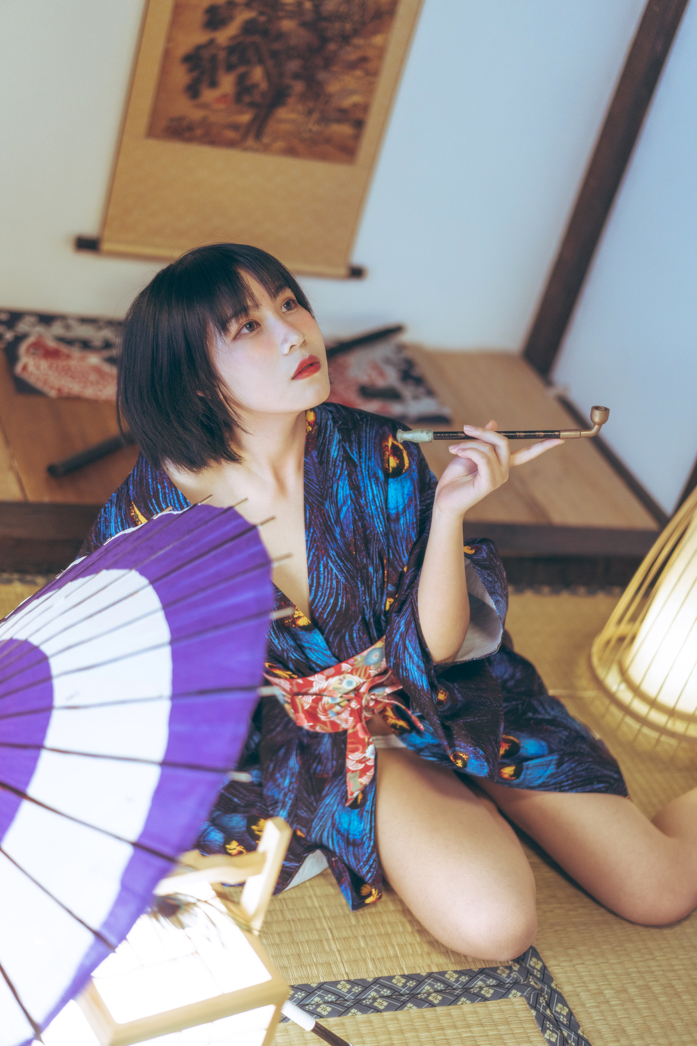 图片[3]-枸名(逐月su) No.008 孔雀和服（39P） - 图友-图友