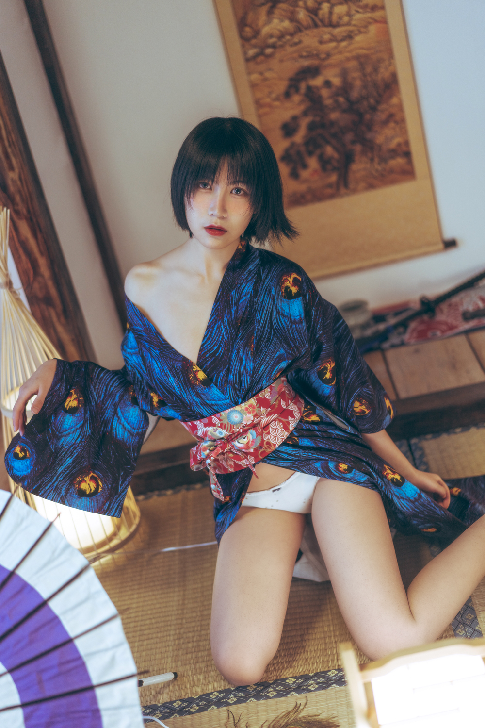 图片[5]-枸名(逐月su) No.008 孔雀和服（39P） - 图友-图友