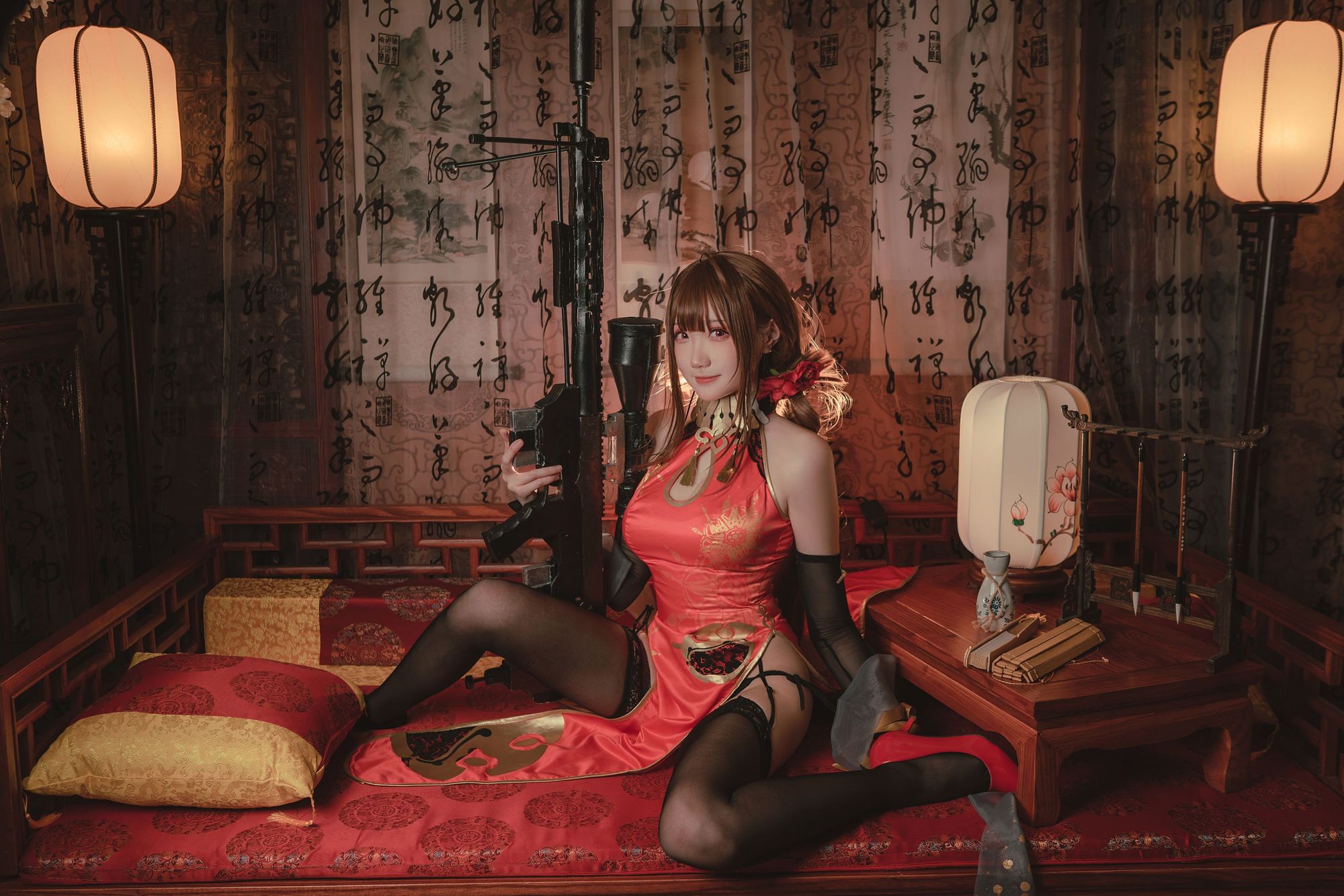 瓜希酱 No.001 DSR-50 红牡丹（16P） - 图友-图友