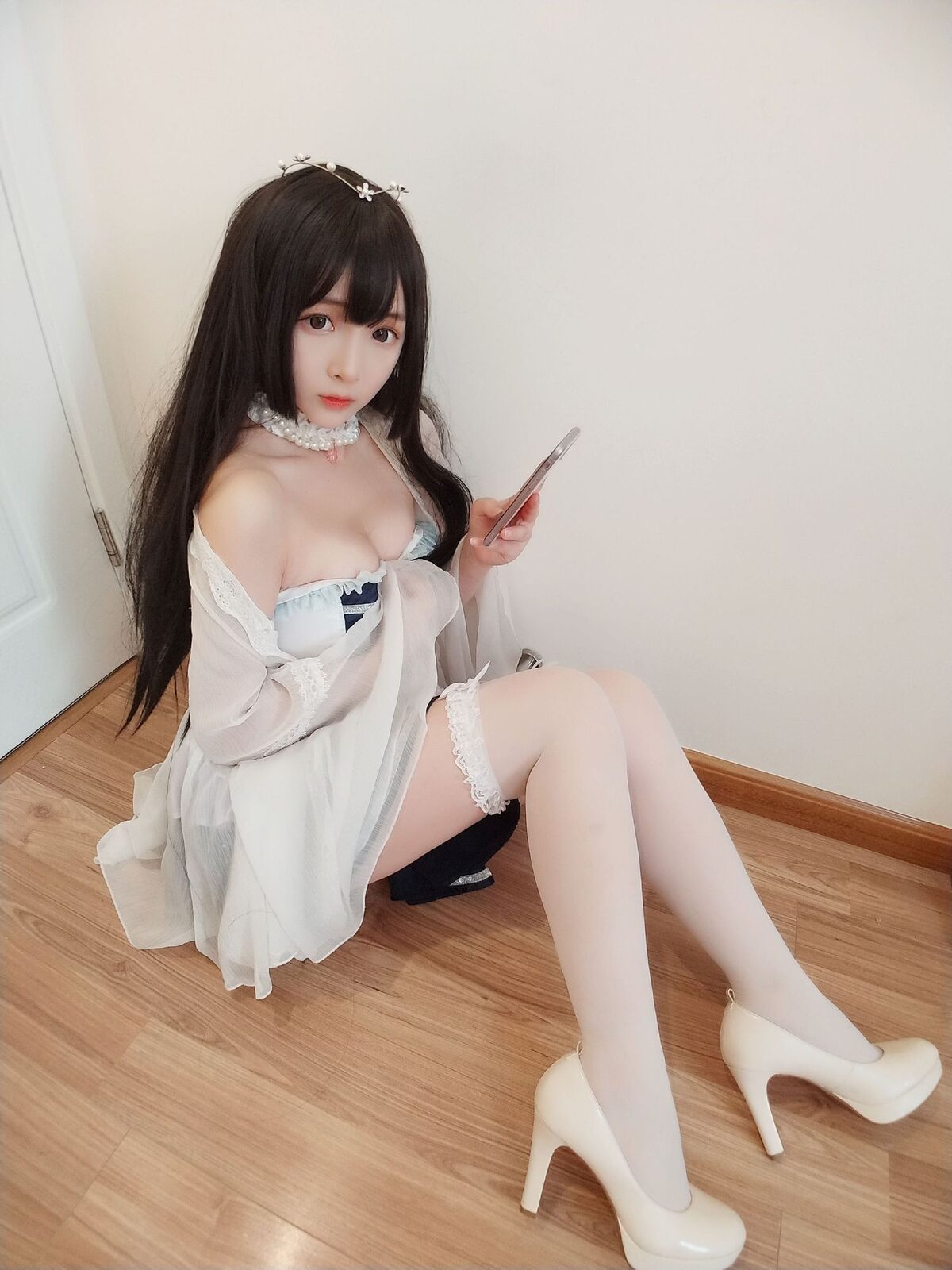 白丝 - 古川 cosplay 第1张