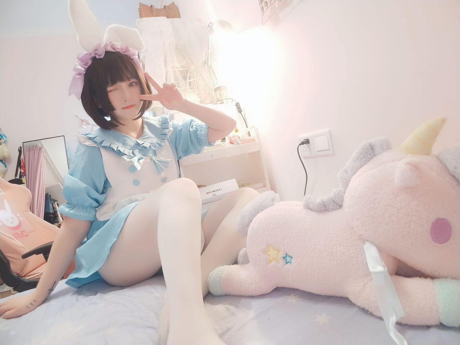 白丝女仆 - 古川 cosplay 第3张