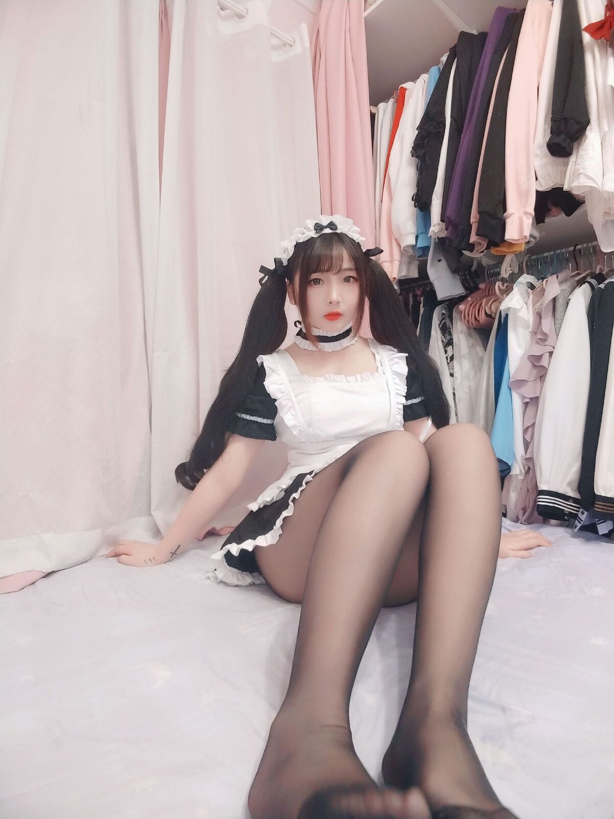 黑丝女仆 - 古川 cosplay 第2张