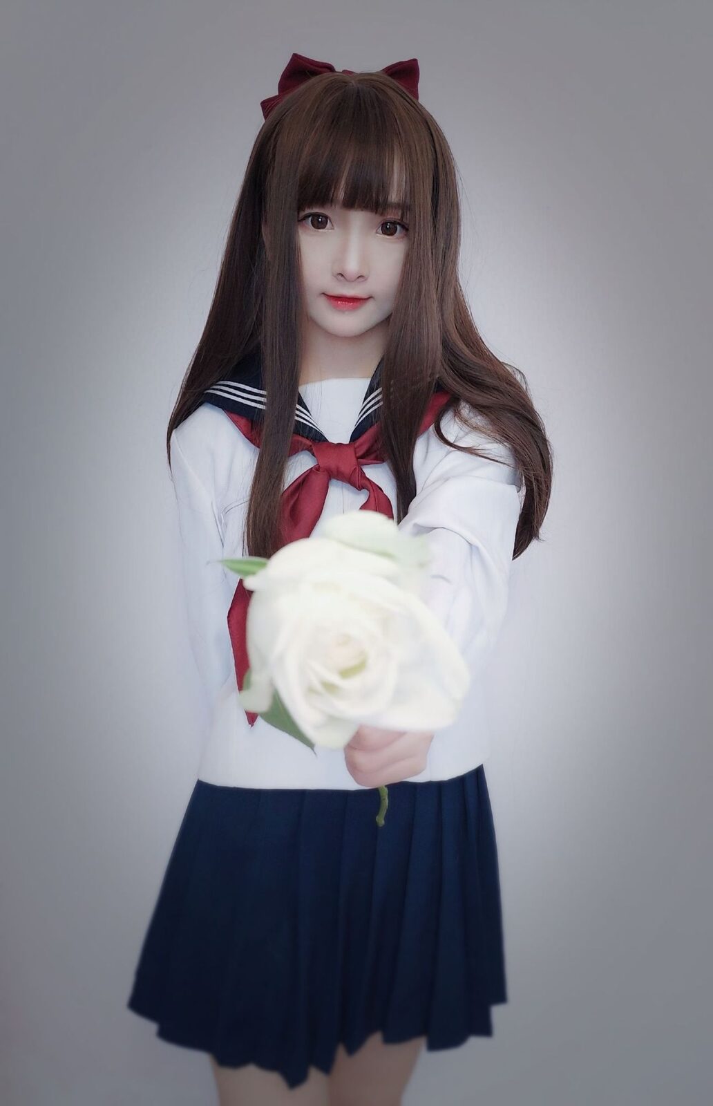 黑白jk - 古川 cosplay 第2张