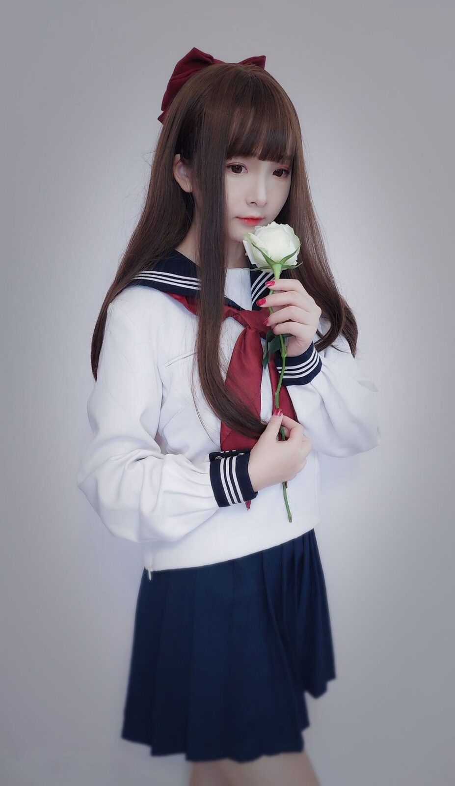 黑白jk - 古川 cosplay 第3张