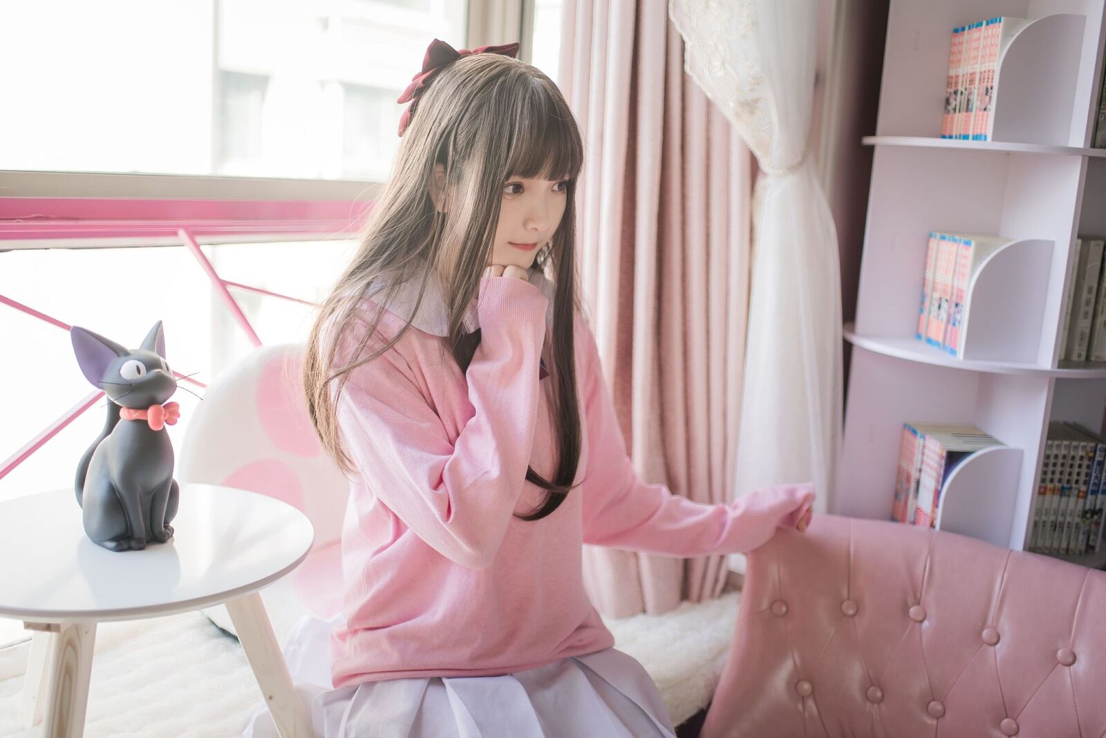 粉色jk - 古川 cosplay 第4张