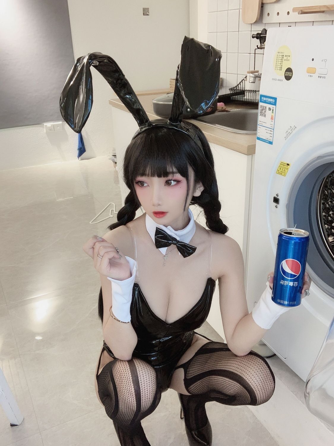黑色兔女郎 - 鬼畜瑶在不在w cosplay 第3张