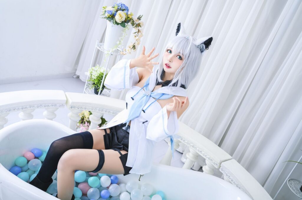 黑猫猫 No.015 白上吹雪（12P）-图友