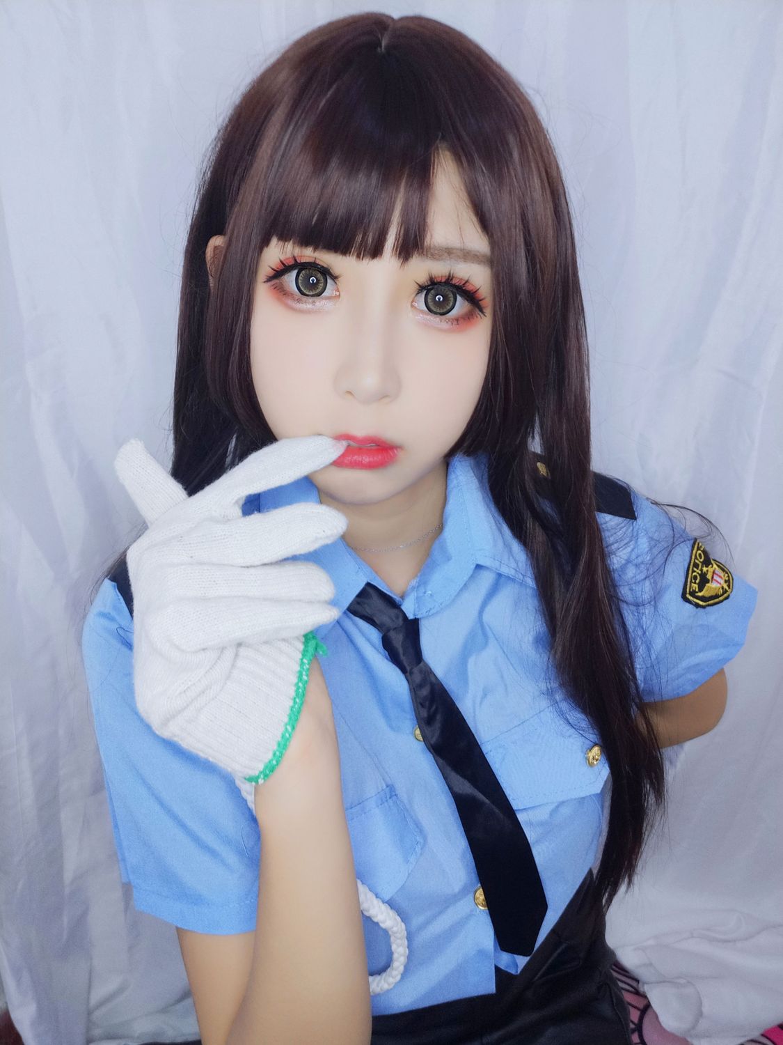 图片[2]-黑米粥(小酥酱) No.005 蓝色制服（15P） - 图友-图友