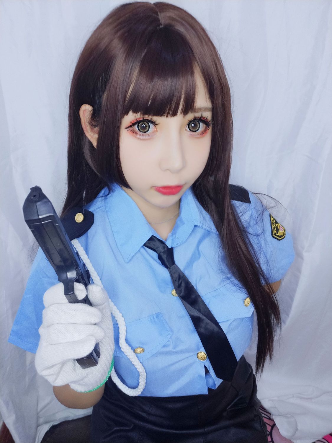 图片[3]-黑米粥(小酥酱) No.005 蓝色制服（15P） - 图友-图友