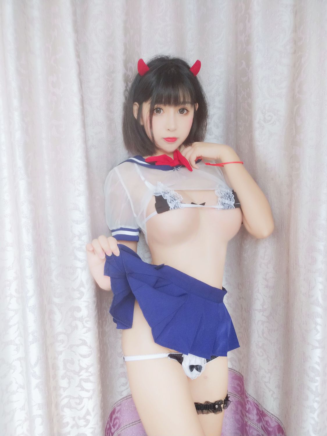 图片[5]-黑米粥(小酥酱) No.006 水手服（25P） - 图友-图友