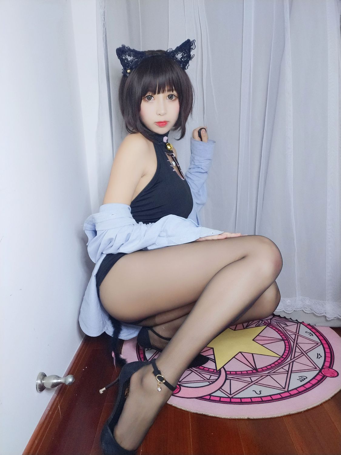 图片[4]-黑米粥(小酥酱) No.007 露背猫咪（6P） - 图友-图友