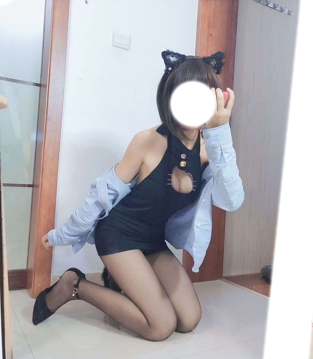 图片[5]-黑米粥(小酥酱) No.007 露背猫咪（6P） - 图友-图友